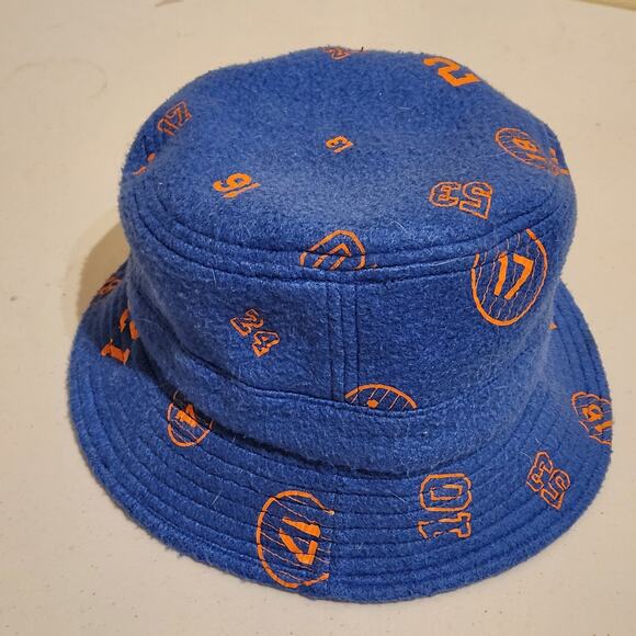 NY Knicks Colorway Fleece Bucket Hat Unisex Print Sample By Hall Of Fame - Picture 8 of 8